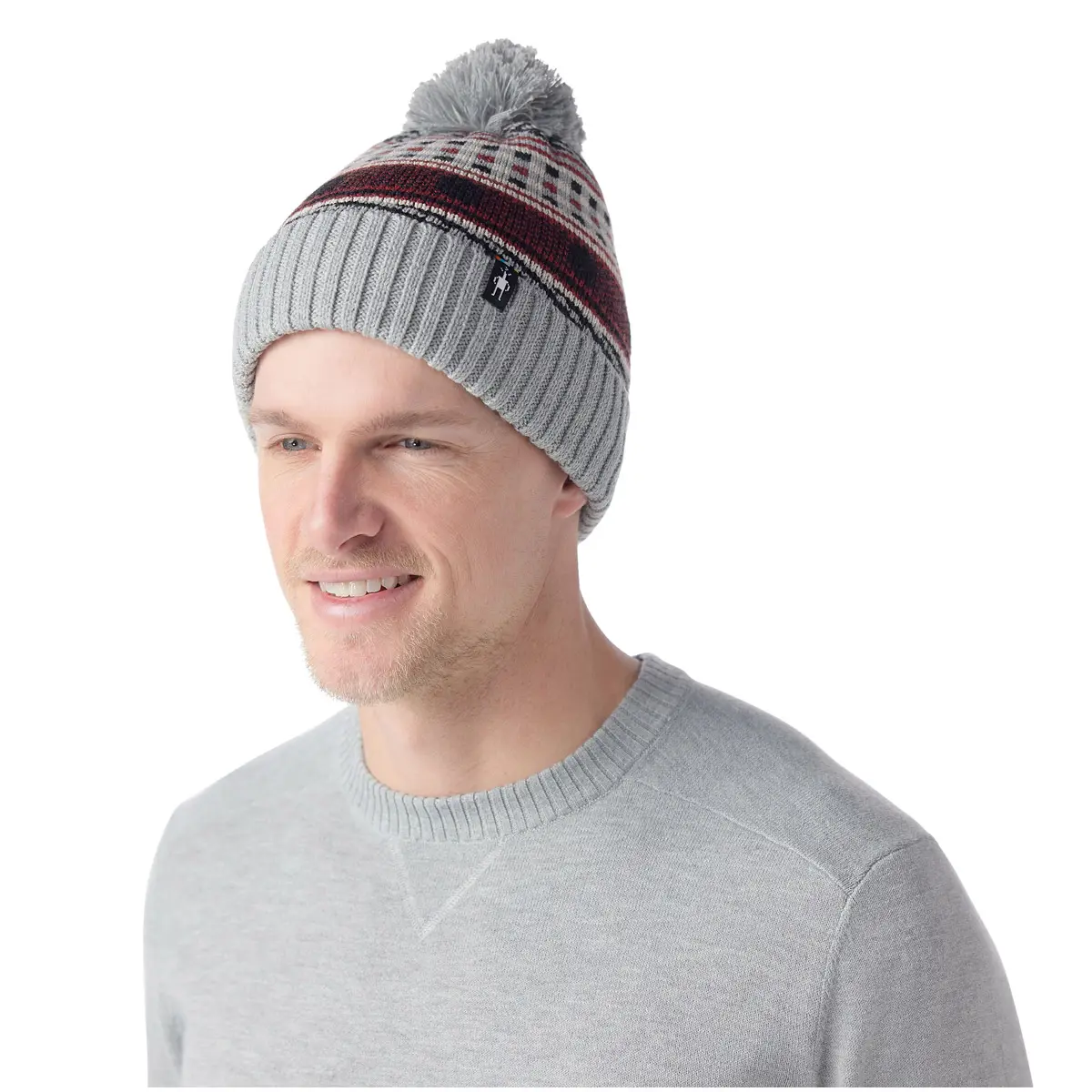 【OUTLET】 フェアアイル フリースラインドビーニー (ライトグレーヘザー ) ライトグレーヘザー