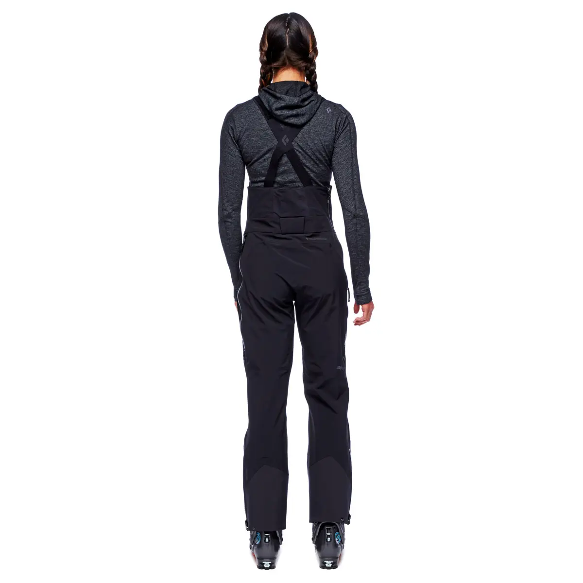 【OUTLET】 ウィメンズ リーコンストレッチビブ (ブラック L) ブラック L
