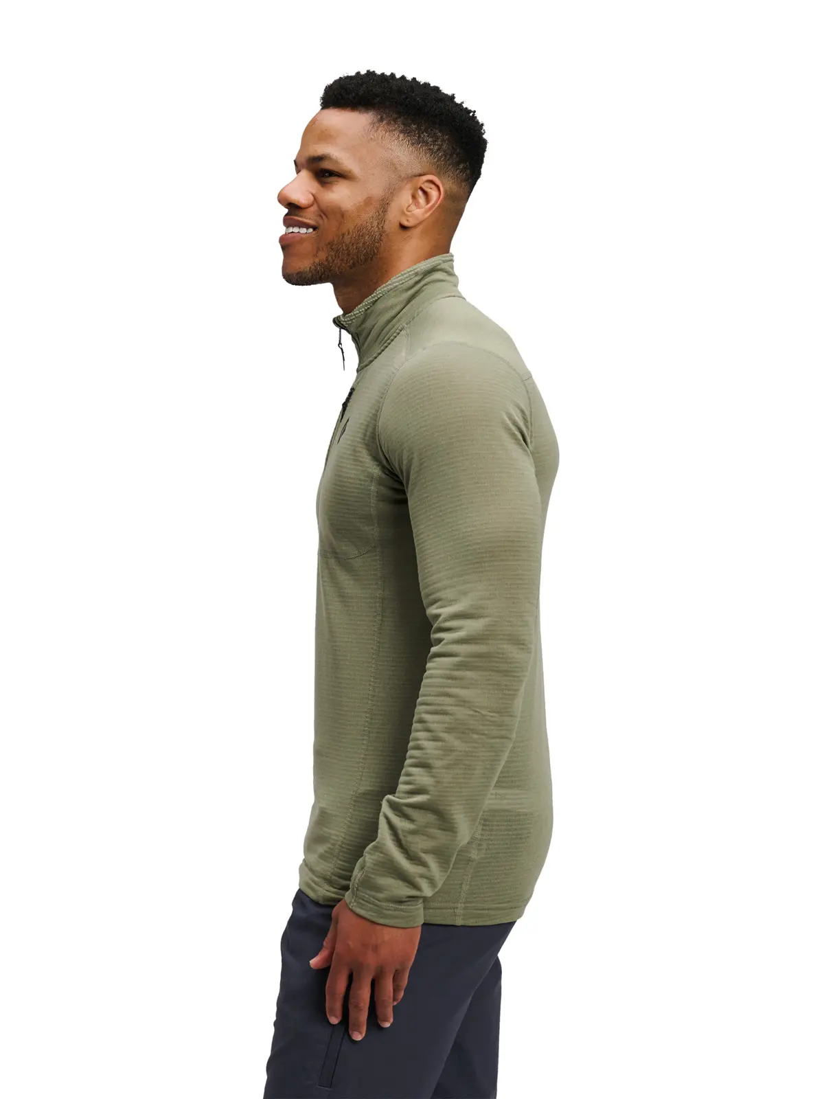 メンズ コエフィシエントLT1/4ジップ パインスモーク M