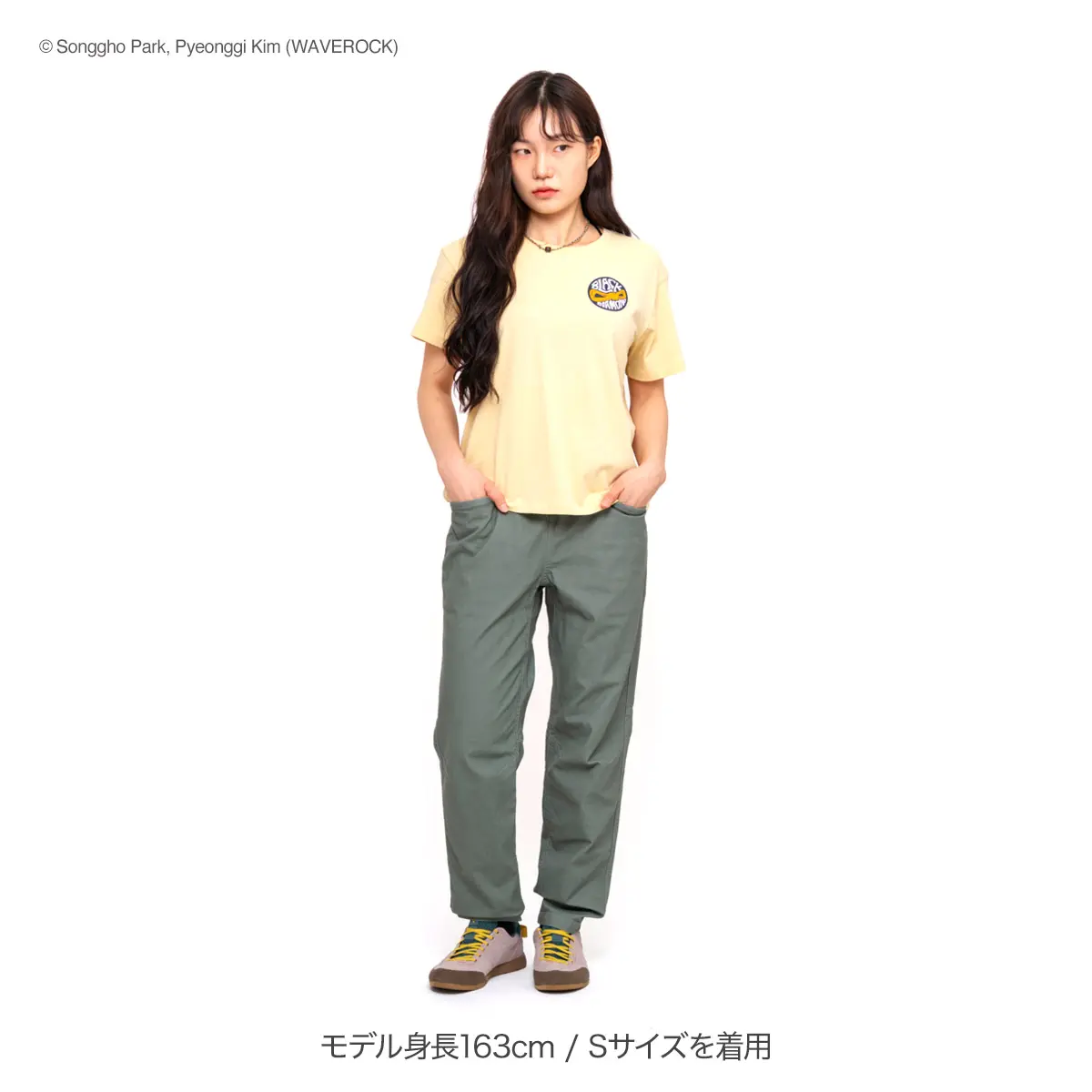 ウィメンズ ロープバッジティー ホワイトオーク S