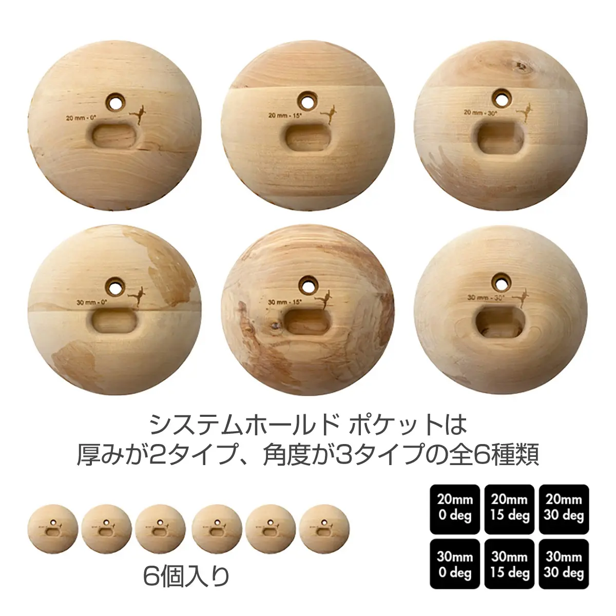 システムホールド ポケット 20mm 20mm 15°