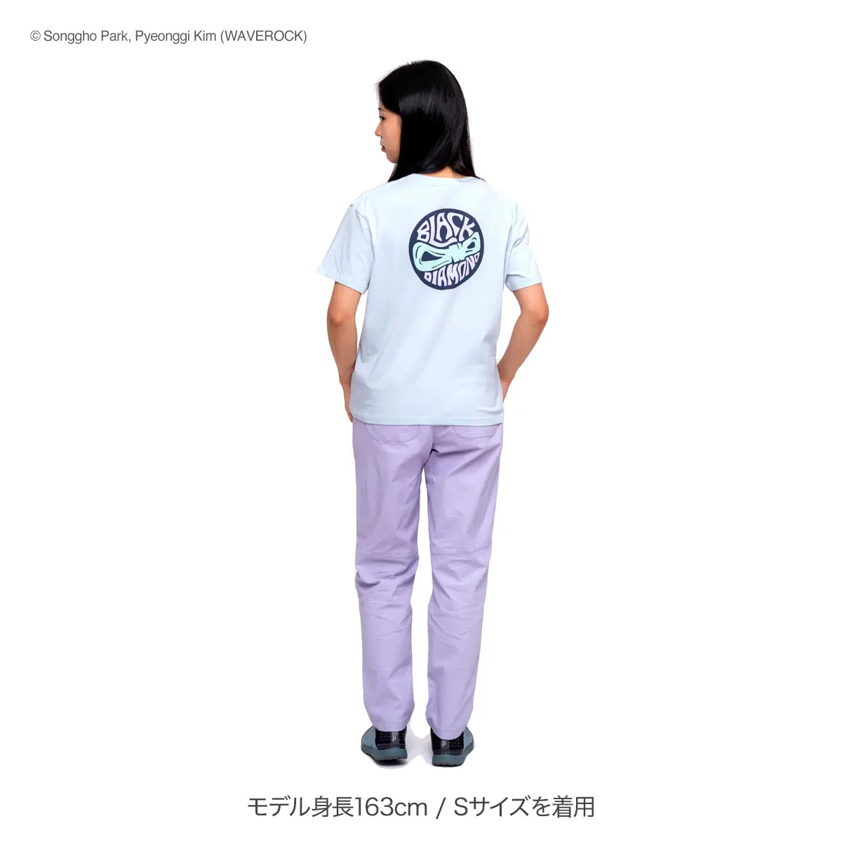 ウィメンズ ロープバッジティー ビレイブルー M