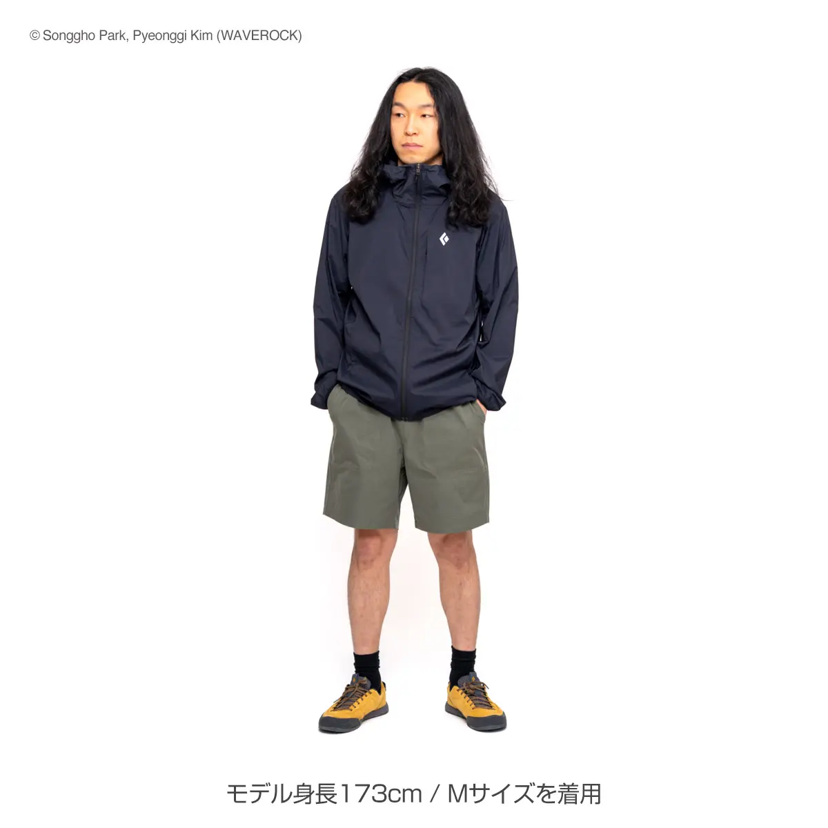 メンズ アルパインスタートフーディー ブラック XS
