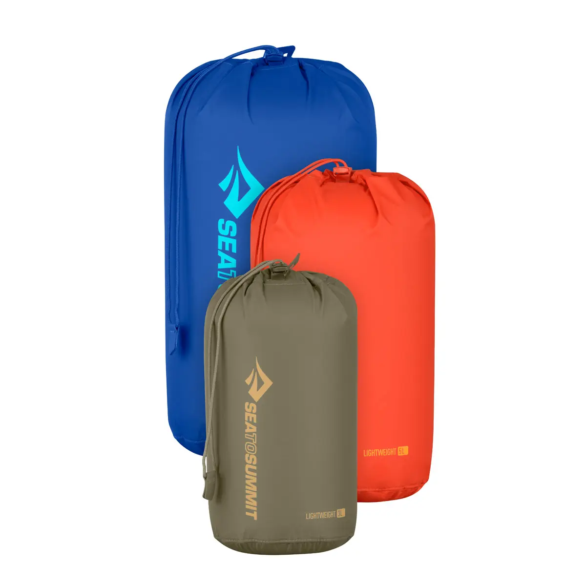 ライトウェイトスタッフサックセット (3L、5L、8L) マルチ 3,5,8リットル