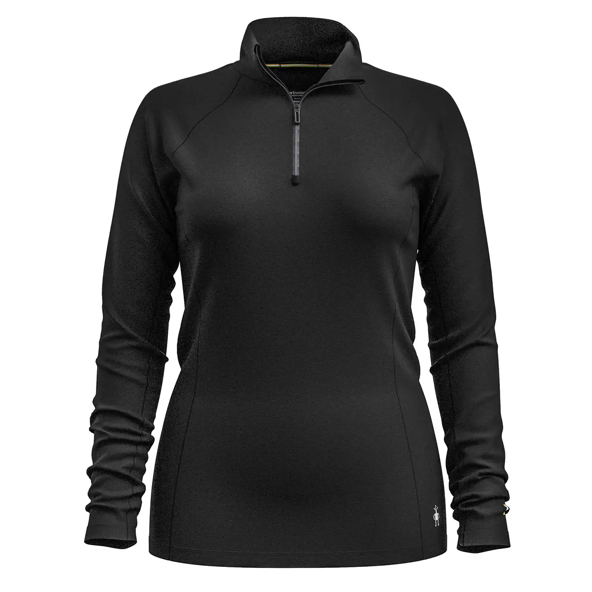 【OUTLET】 ウィメンズ クラシックオールシーズンメリノ ベースレイヤー 1/4ジップ ブラック XS
